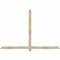 Ekena Millwork Eugene Rough Sawn Timber Gable Bracket, Douglas Fir, 96"W x 64"H x 2"D x 4"F, 16/12 Pitch GBW096X64X0204EUG00RDF - alternate 1